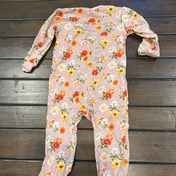 Floral magnetic sleeper 6-9M - Picture 2 of 2
